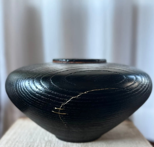 Oak Fired Hollow form with shoulders